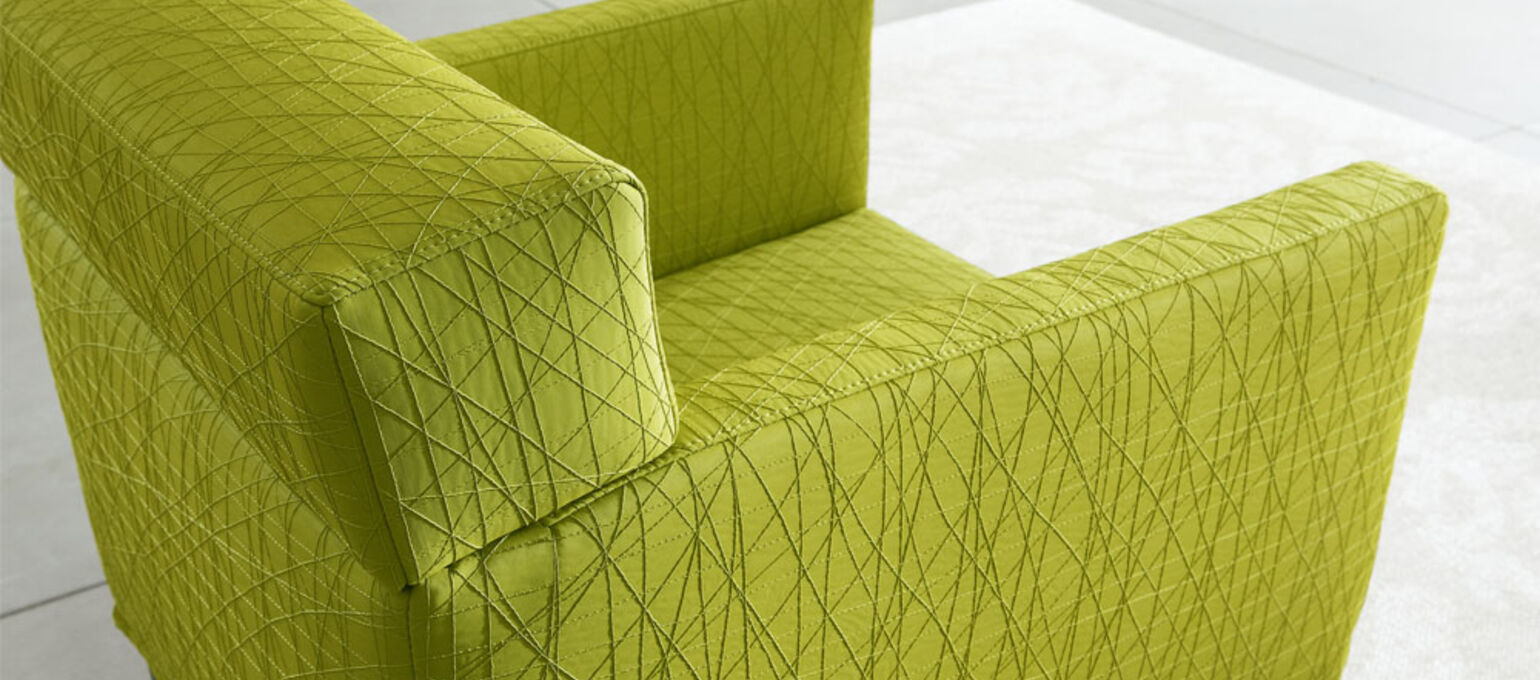 Cuir artificiel de skai® en vert et olive pour meubles rembourrés