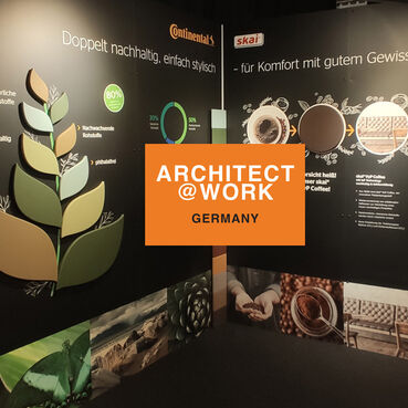 Doubly sustainable, simply stylish – skai® products cause a stir at ARCHITECT@WORK 
