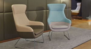 Artificial leather from skai® in beige and brown for upholstered furniture