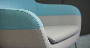 Similicuir de skai® en bleu & turquoise pour meubles rembourrés